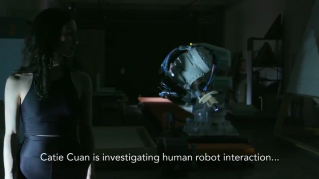 A youtube link with Catie Cuan and a robot