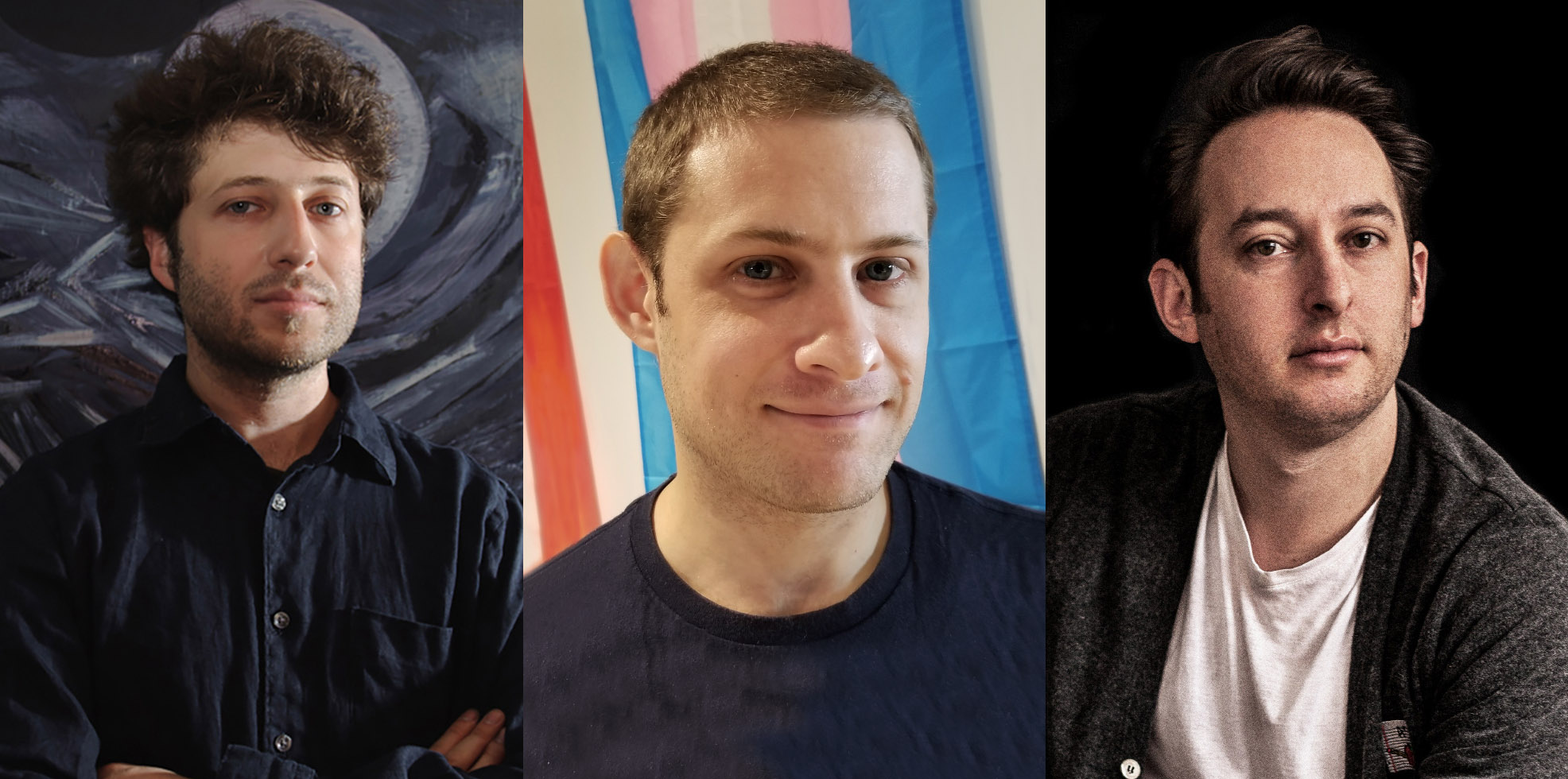Portraits of Max Razdow, Ollie Razdow, and Jamie Zigelbaum