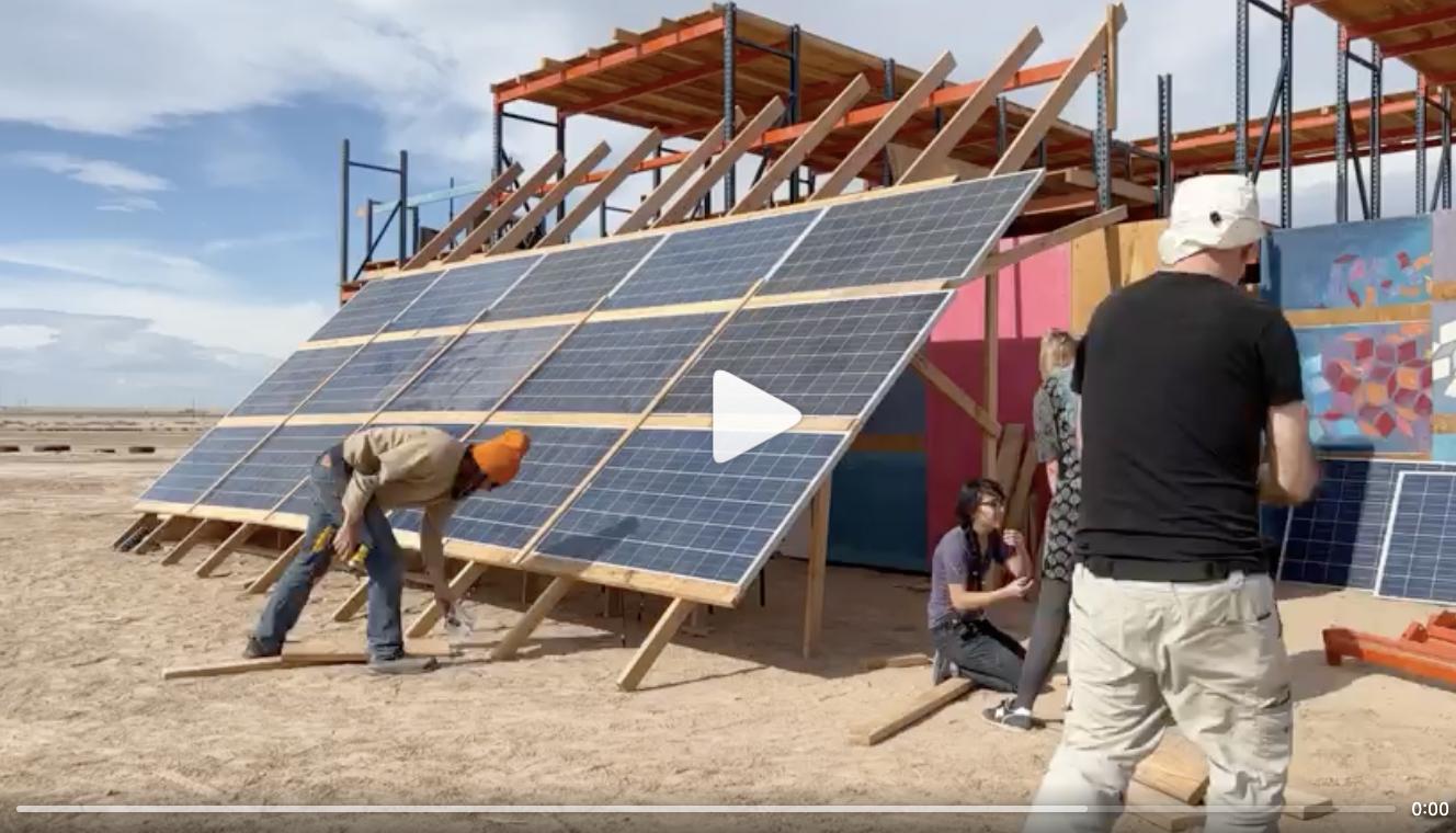 Video link for solar panel construction video